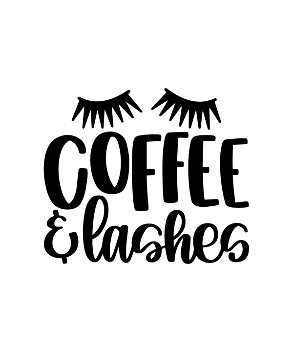 T-Shirt - Coffee & Lashes