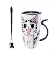 Large-Capacity Cat Cup with Silicone Lid - Dripshipper Coffees