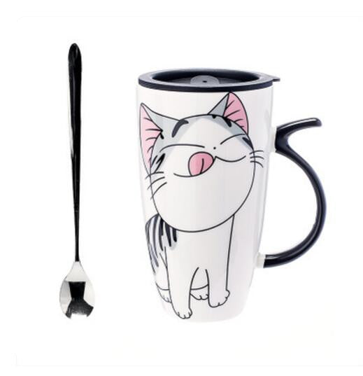 Silicone Mug Lid - Lazy Cat