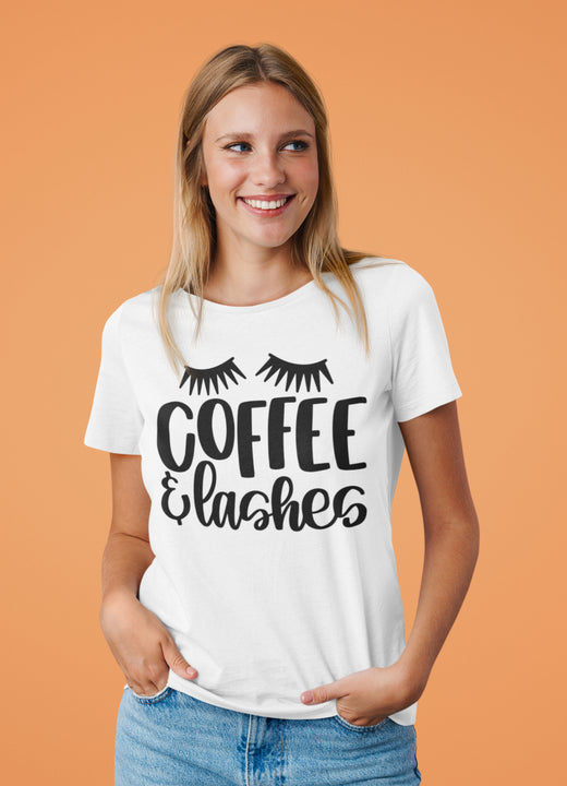 T-Shirt - Coffee & Lashes